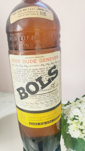 Botella De Ginebra Bols Año 1936 (Usado)