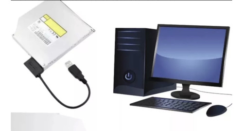 Lectora Grabadora Slim Cd Dvd Externa Usb Smart Tv