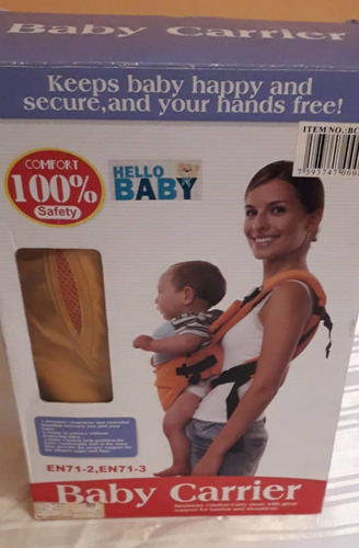 Portabebé Baby Carrier, Marca Hellobaby. Original, Importado