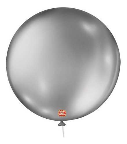 Balão Bexiga São Roque N° 5 Metalizada Metallic C/ 25 Cor Prata