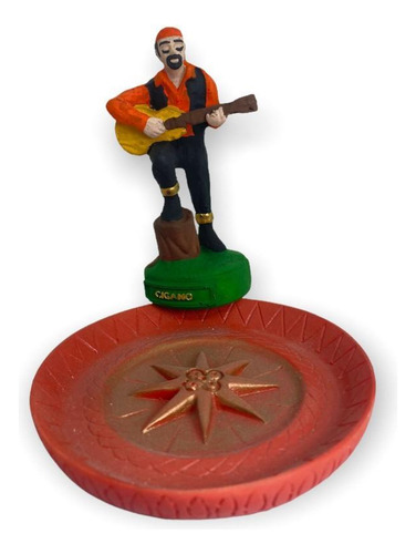 Quemador de incienso tipo plato gitano Umbanda Candomblé de 12 cm