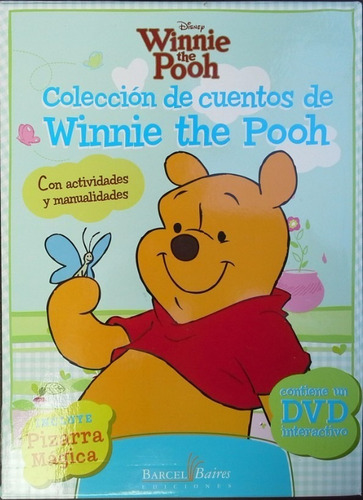 Colección Libros De 8 Cuentos De Winnie The Pooh + Act.+ Dvd