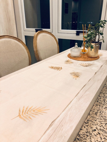 Camino Decorativo Para Mesa De Lienzo 