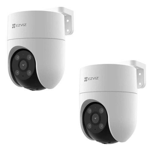 X2 Camaras Inteligente Ezviz H8c 360° Exterior Wifi 2 Mp 