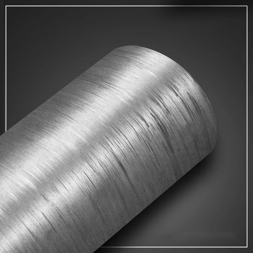 Adesivo Geladeira Prata Aço Escovado Inox 0,50 X 2,50m Cor A