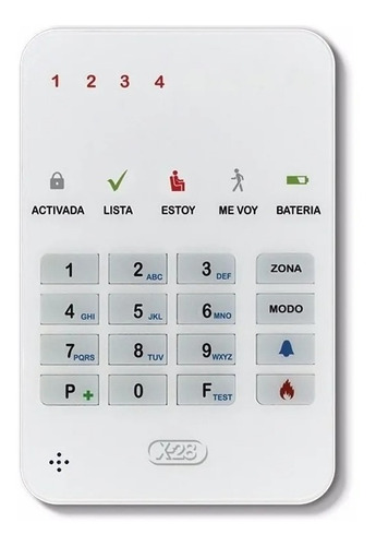 Mini Teclado Alarma X-28 T4m-mpxh Panel 4 Zonas 