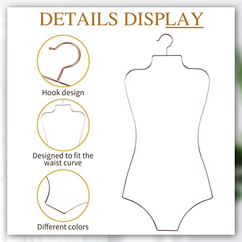 Conjunto De 10 Perchas Para Bikini En Forma De Cuerpo Quncla