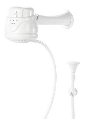 Regadera eléctrica de pared Dica 4530EL blanca 5400W 127V