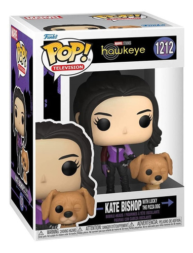 Funko Pop Marvel Hawkeye Kate Bishop With Lucky The Pizza Do