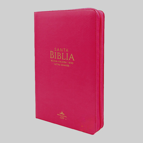 Biblia Reina Valera 1960. Letra Grande. Estuche Fucsia. 