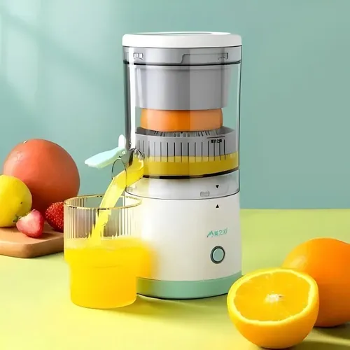 Espremedor Portátil USB P/ Limão Laranja Recarregável 360° Branco 127/220v — R$ 50,87 em Mercado Livre