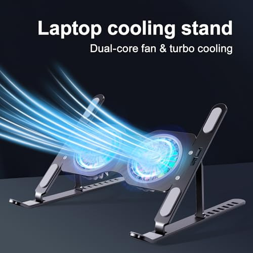 Soporte Para Portátil Con Ventilador Para Escritorio, Soport