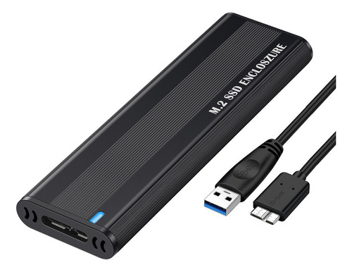 Carcasa De Aluminio Para Unidad Ssd M2 Ngff Sata A Usb 3.1