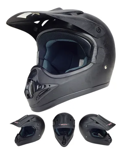 Outlet Casco Motocross Enduro Negro Vcam 606 Adulto Oferta