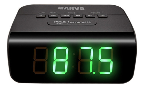 Reloj Despertador Marvo Con Am/fm Alarma Control Brillo |rt®