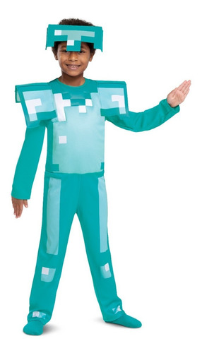 Disfraz Minecraft Armadura Diamante Original
