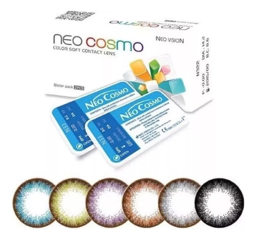 Lentes De Contacto Neo Cósmo Con Estuche Y Liquido 60ml