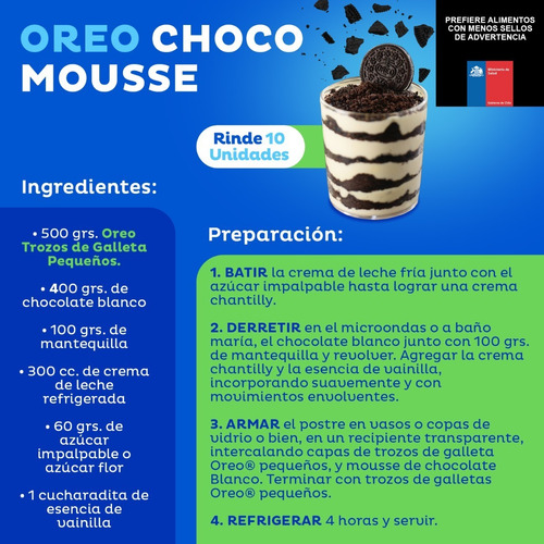 Imagen 3 de 3 de Galletas Oreo® En Trozos Pequeños 500g