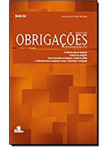 Direito Civil  Obrigações E Responsabilidade Civil: Direito Civil  Obrigações E Responsabilidade Civil, De Egea, Maria Luiza De Freitas Valle. Editora Harbra, Capa Mole, Edição 1 Em Português