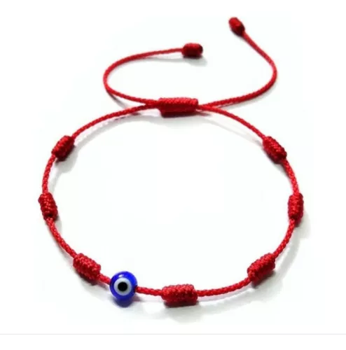 Pulsera SAN BENITO protección contra el mal de ojo, montada en