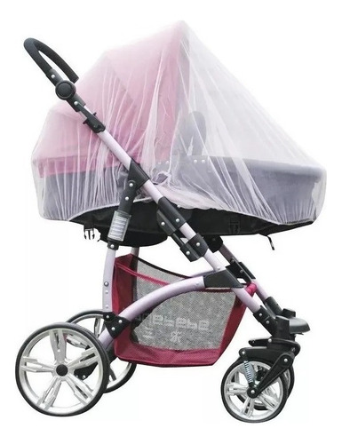 2 Und Mosquiteiro Proteção Para Carrinho Bebê Seguro Cor Branco