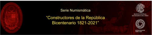 Set Constructores De La Republica Bicentenario 4 Pzas Peru
