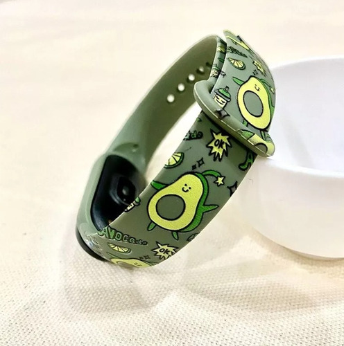 Correa Estampada De Aguacate Para Mi Band 6/5