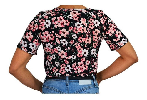 Camiseta Blusa Playera Casual De Moda Manga Corta Para Dama
