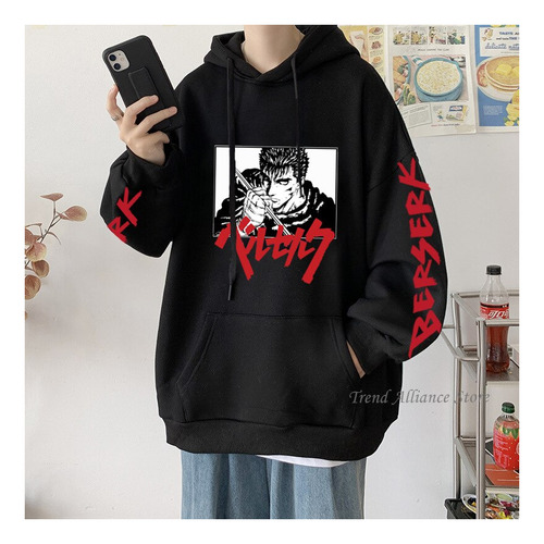 Ct Sudaderas Con Capucha Anime Berserk Guts Cómodas Con