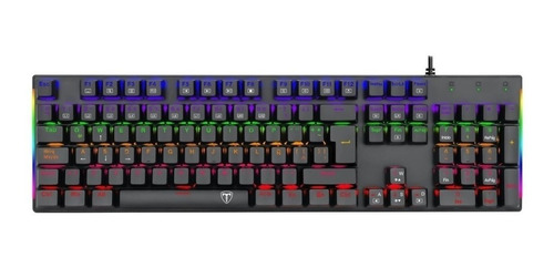 Teclado Gamer T-dagger T-tgk310-rd Naxos Rainbow Red Switch