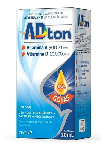 Vitamina A 50.000ui + Vitamina D 10.000ui/ml Adton 20ml 
