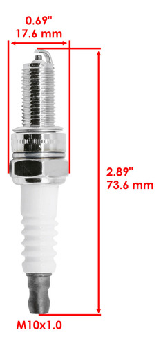 Caltric 3022662 3022274 3022462 Spark Plugs For Polaris Cch