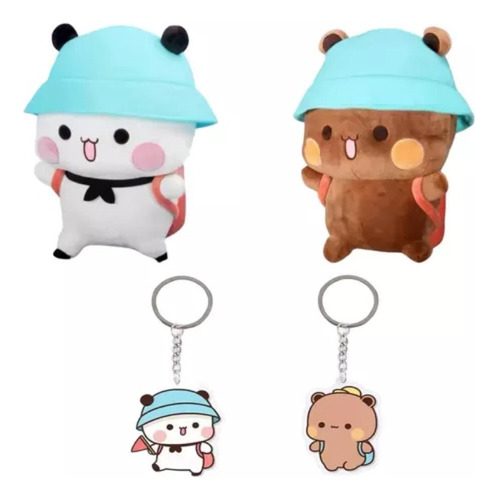 Hui Ursinho De Pelúcia Bubu Dudu Panda Kawaii De 24 Cm Com