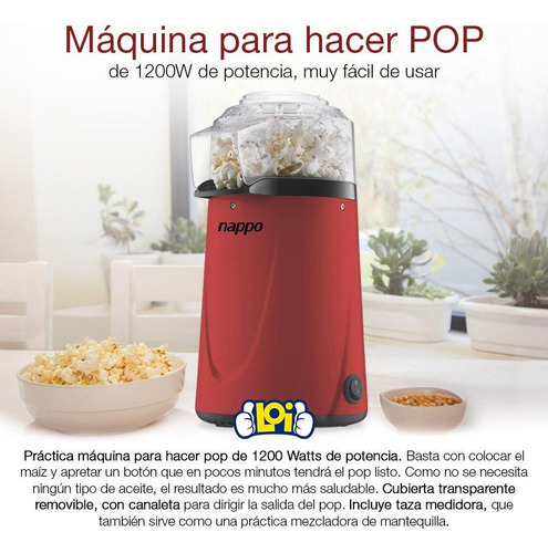 Popera Nappo Máquina Para Hacer Pop 1200w Oferta Loi