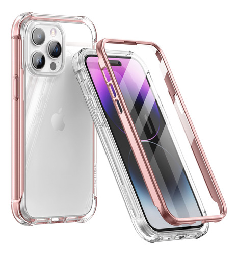 Carcasa Suritch Transparente Para iPhone 14 Pro Max Con Mica