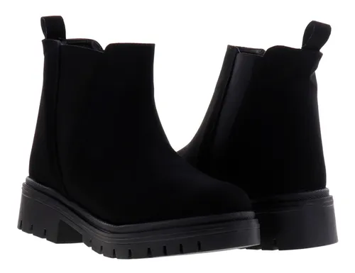 Botines Botas Dama Plataforma De Vestir Gamuza Aona Botines Botas Dama Plataforma De Vestir Gamuza Aona