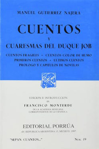 Cuentos Y Cuaresmas Del Duquejob (portada Puede Variar 61u96