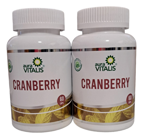 Cranberry Reforzado 2 Fras 60 Caps C/u Cranberries Uva Ursi