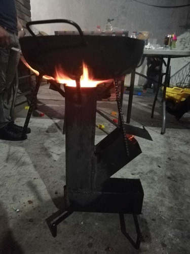 Imagen 8 de 10 de Estufa Rocket Con Parrilla Desmontable