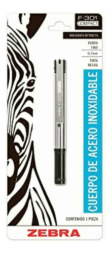 Zebra México Bolígrafo Stick De Acero Inoxidable F-301