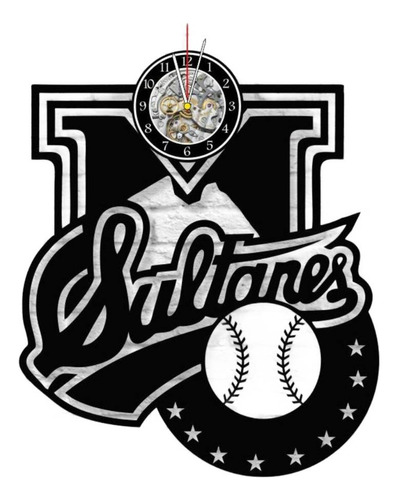 Reloj Corte Laser 1284 Sultanes De Monterrey Logo