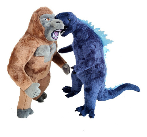 2pcs Godzilla Vs Kong Peluche Muñeca Juguet Cumpleaño Regalo