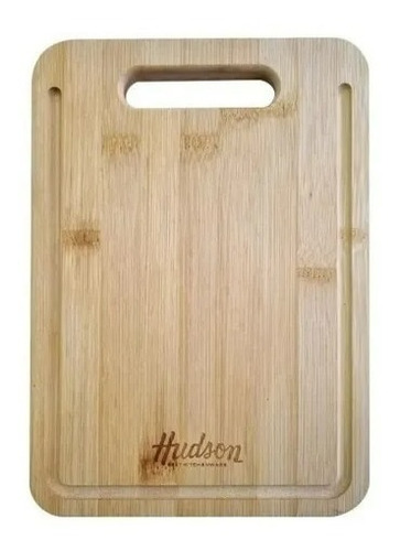 Tabla Picar Madera Bambu 27x19 Cm Cortar Cocina Hudson Zztt