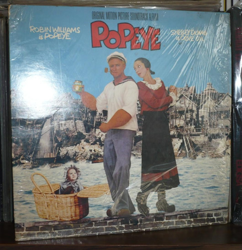 Popeye Lp Soundtrack Robin Williams And Shelley Duvall