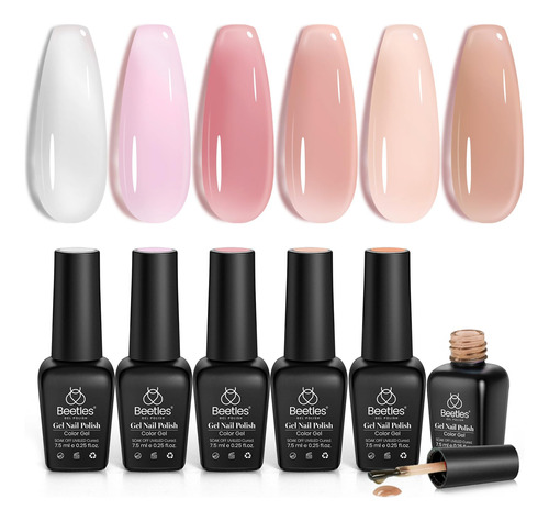 Beetles Gel Polish Kit De 6 Esmaltes De Unas De Gel De Gelat