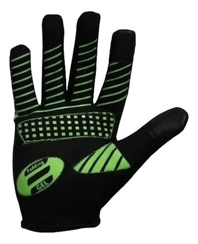 Guantes Ciclista Elite Completo Ms-2019-4 Touch Verde/negro