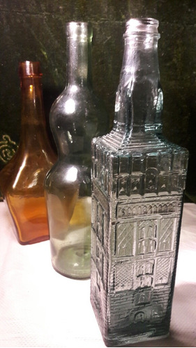 Antiguas Botellas Vidrio Coleccionables 1900 Impecables.