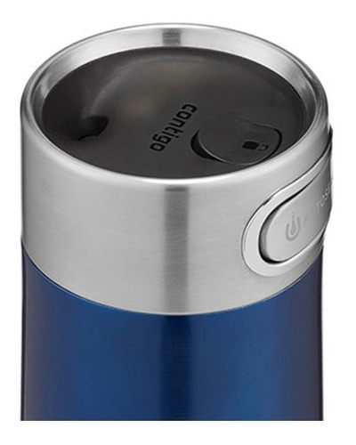 Termo De Viaje 16 Oz Luxe Autoseal Acero Inoxidable Contigo Color Azul