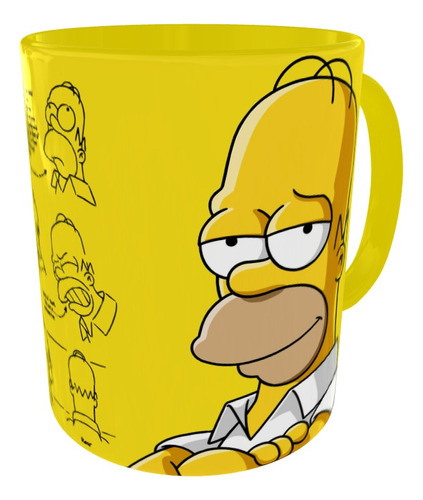 Mugs Homero J Simpson Yellow Pocillo Serie Geeks