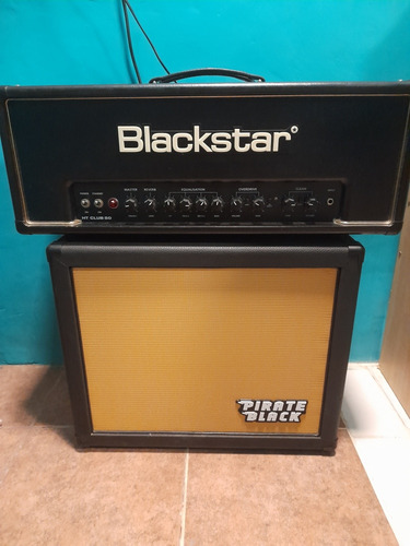 Cabezal Blackstar Ht50 Club Caja 1x12 Pirate Black Creamback